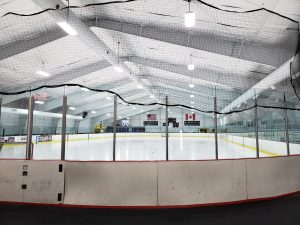 A good look at the lighting improvement at the arena after the LED conversion.