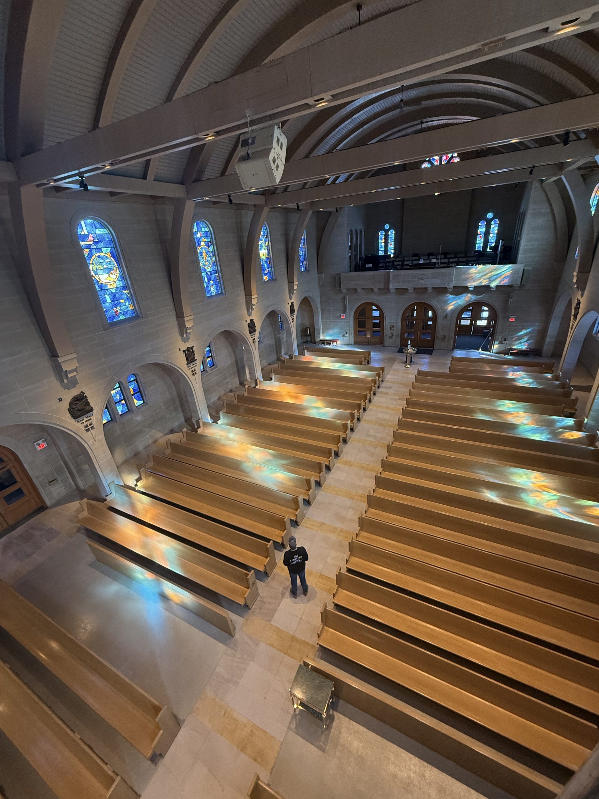 St Mary church aerial view